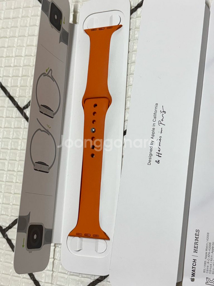에르메스 애플워치 오랑쥬 스포츠밴드 44mm--0
