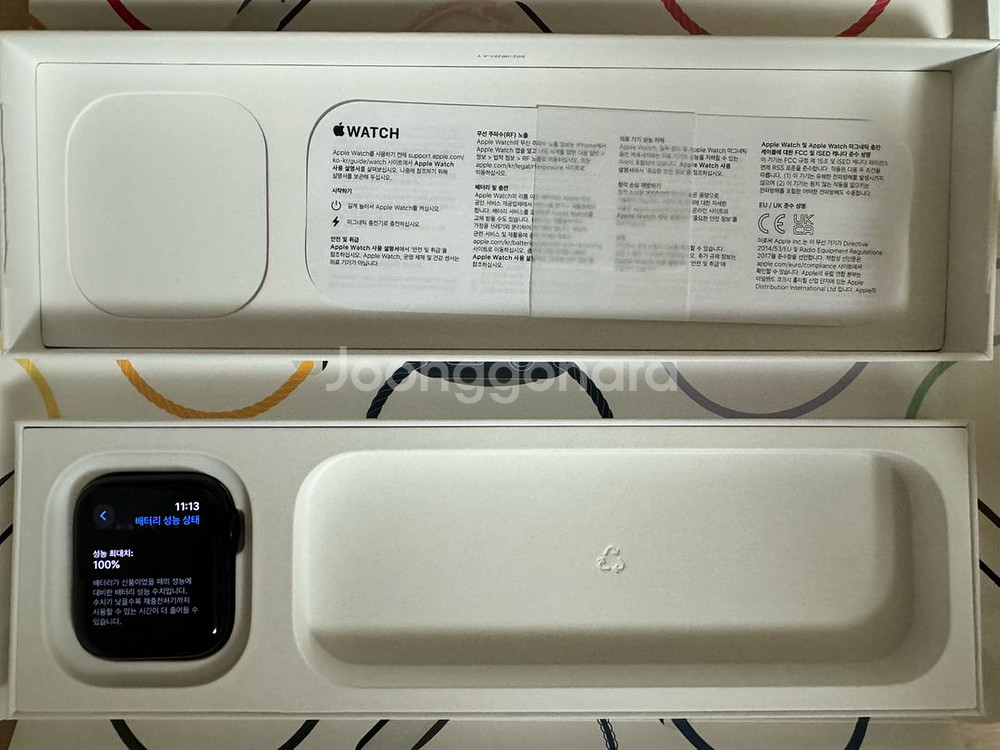 [신품급] 애플워치 se2 블랙 미드나잇 그레이 44m--1