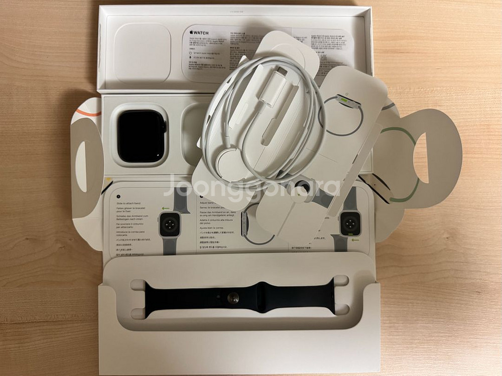 [신품급] 애플워치 se2 블랙 미드나잇 그레이 44m--2