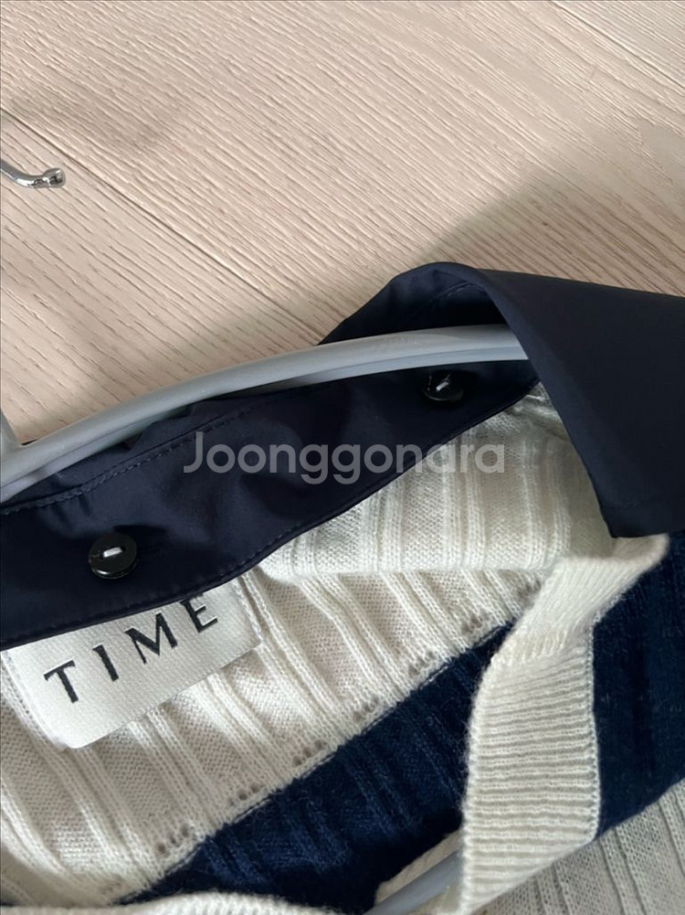 타임 울 카라 니트 네이비(55)--2