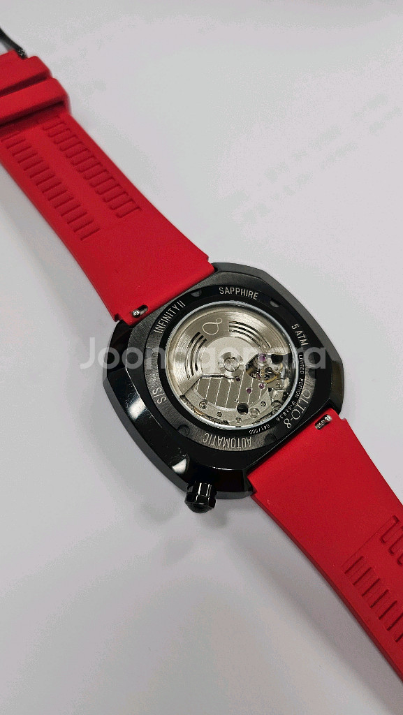 OLTO-8 인피니티 II 오토매틱 시계 레드--1