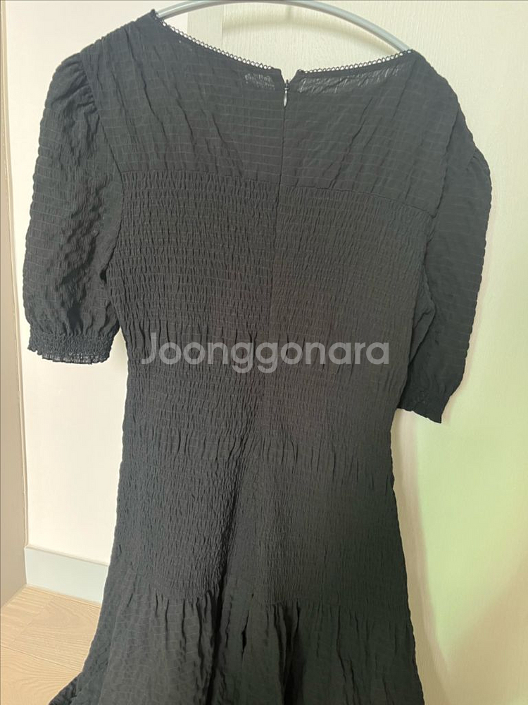 타임 퍼프 스모크 롱원피스--5