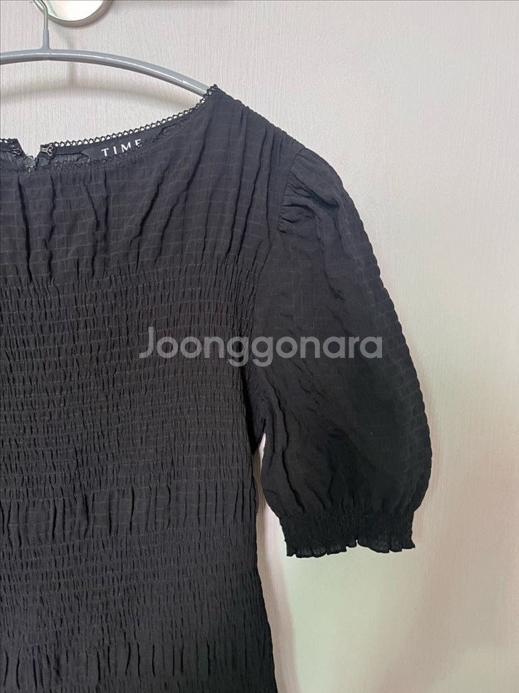 타임 퍼프 스모크 롱원피스--3