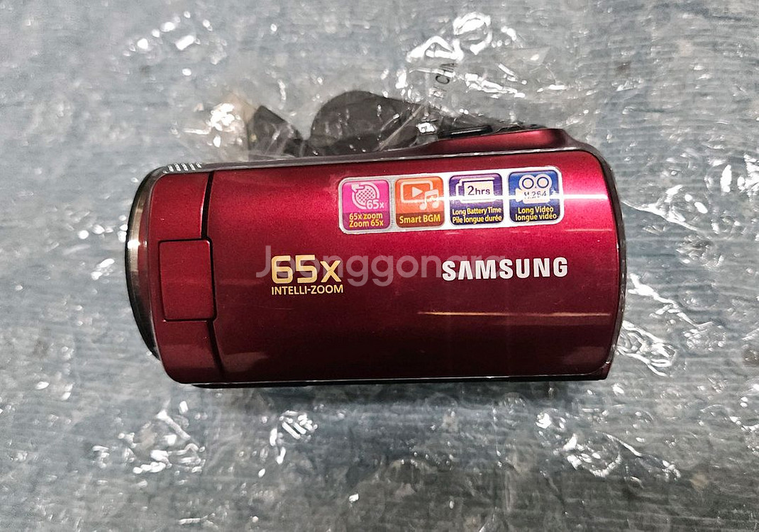 삼성 디지털캠코더 빨강색 팝니다.--0