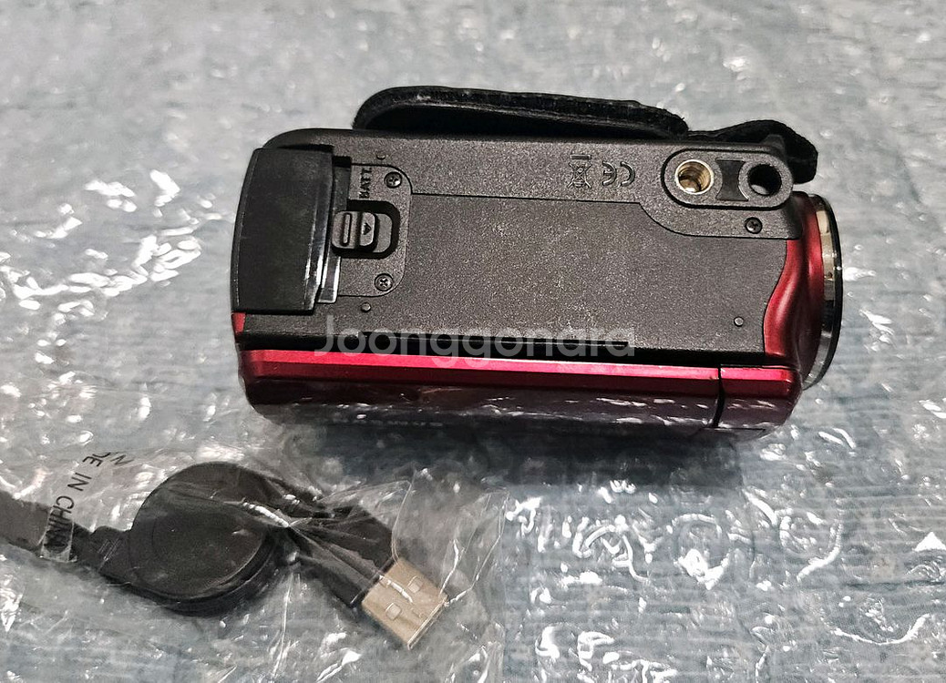 삼성 디지털캠코더 빨강색 팝니다.--2