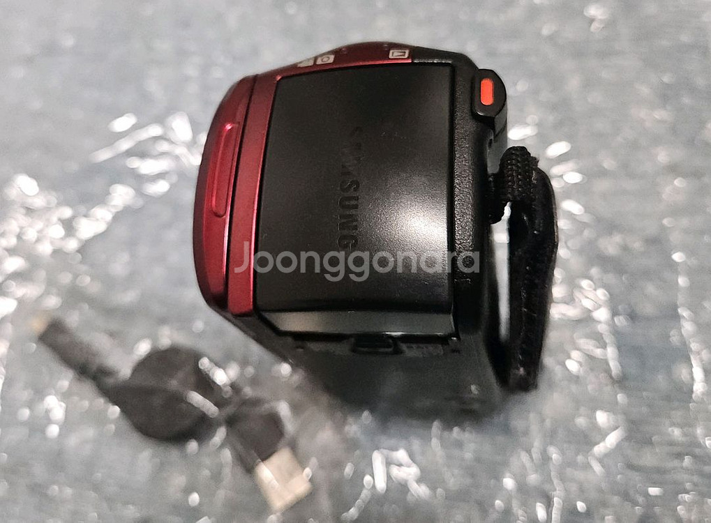 삼성 디지털캠코더 빨강색 팝니다.--5