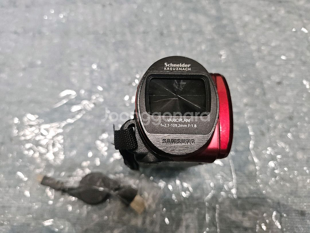 삼성 디지털캠코더 빨강색 팝니다.--4