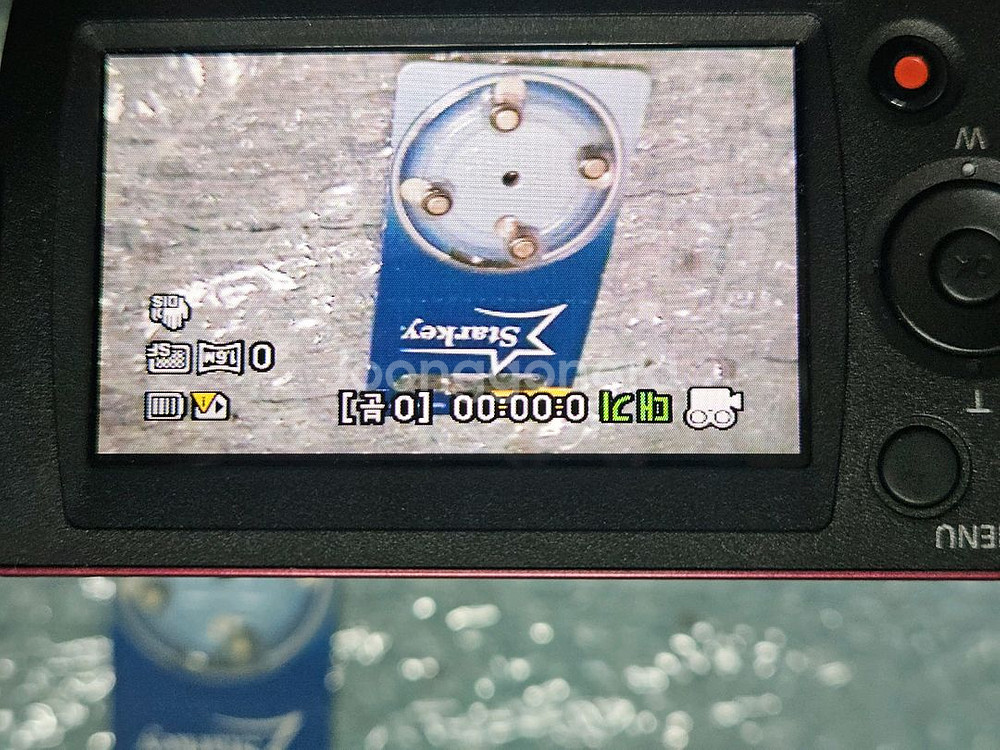 삼성 디지털캠코더 빨강색 팝니다.--8