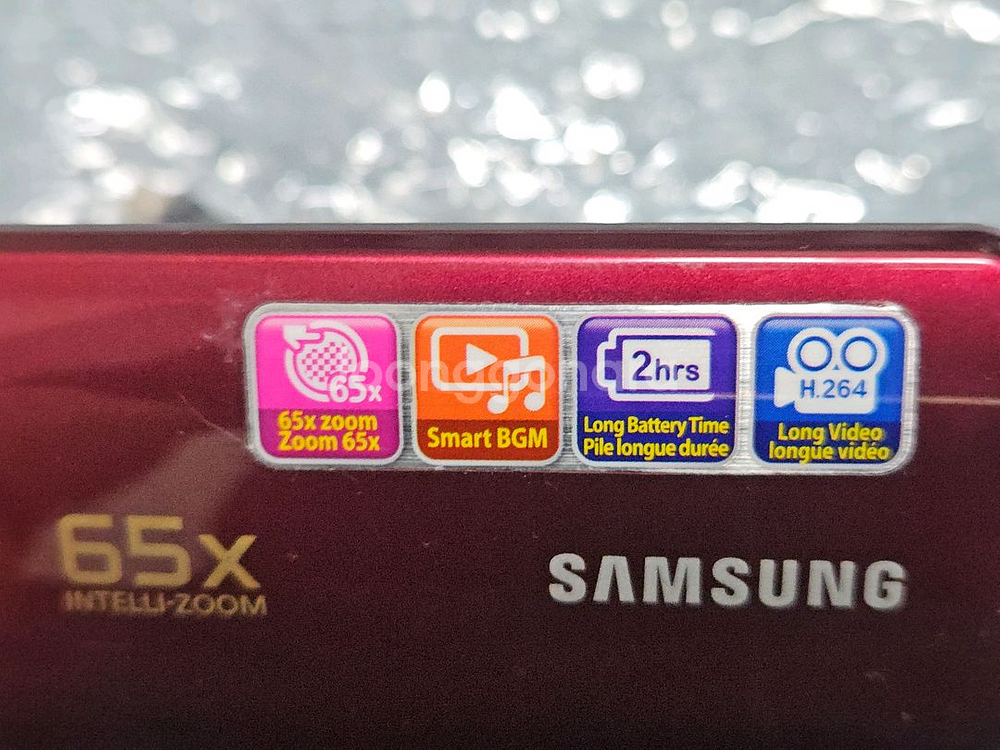 삼성 디지털캠코더 빨강색 팝니다.--7