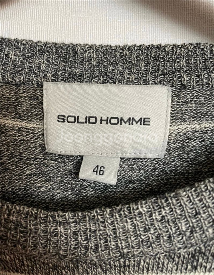 솔리드옴므 반팔니트 46--1