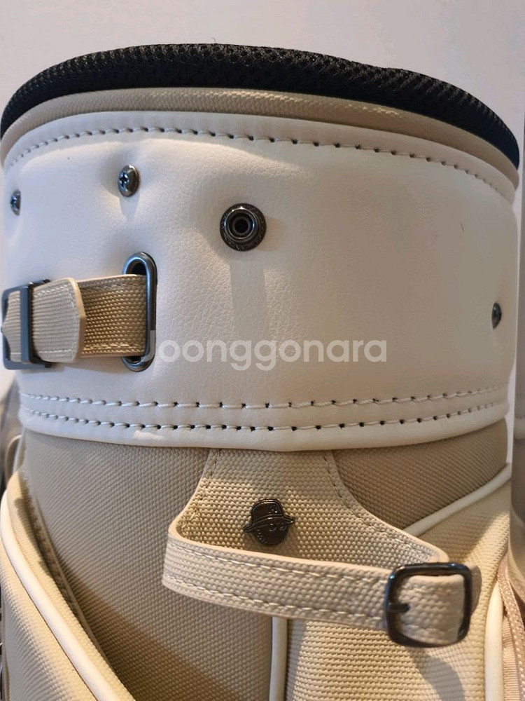 국내당일발송 말본골프백 캐디백 트롤리 바퀴형 베이지--6