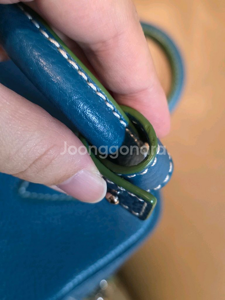 킴스어패럴 레옹백 스몰 터키블루--5
