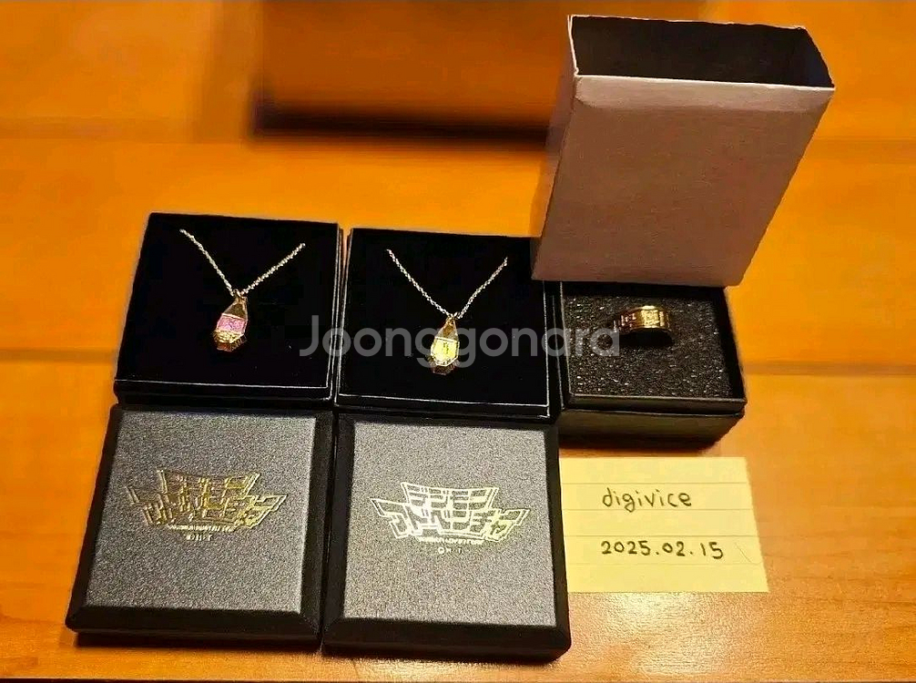 디지몬 오르골, 홀리링, 문장 목걸이 일괄--1