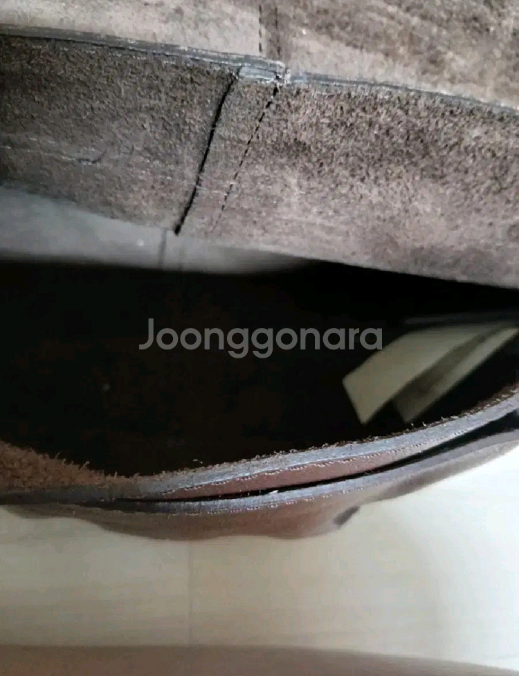 여성 자라 베이직 레더 소가죽 브라운 크로스백--8