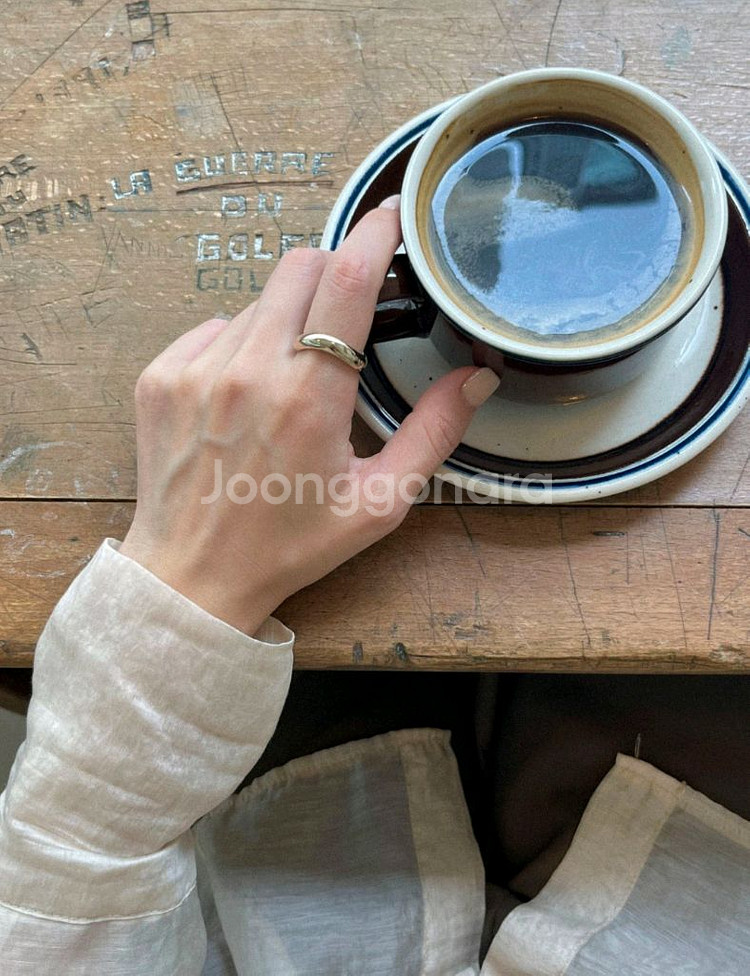 14k 리얼화이트골드 반지 16호--1