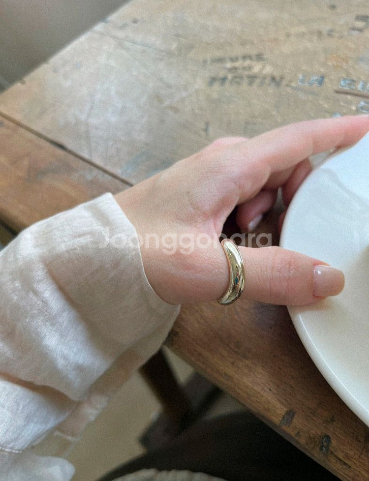 14k 리얼화이트골드 반지 16호--0