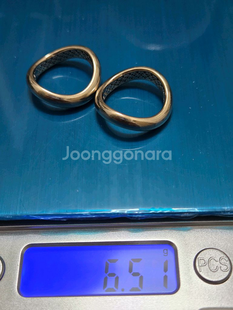 14k 리얼화이트골드 반지 16호--5