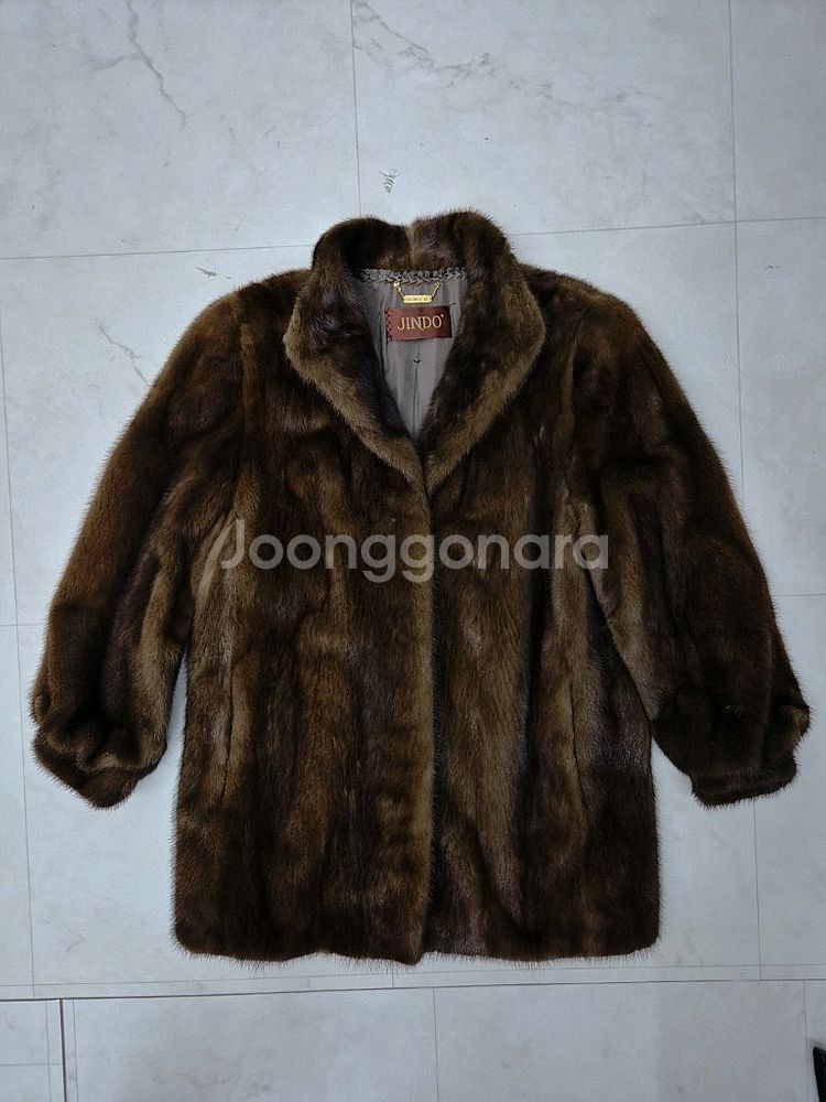 [L]<진도>브라운 모피코트--3