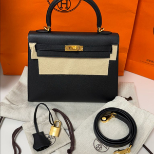 에르메스 켈리 25 백 셀리에 앱송 & 골드 하드웨어