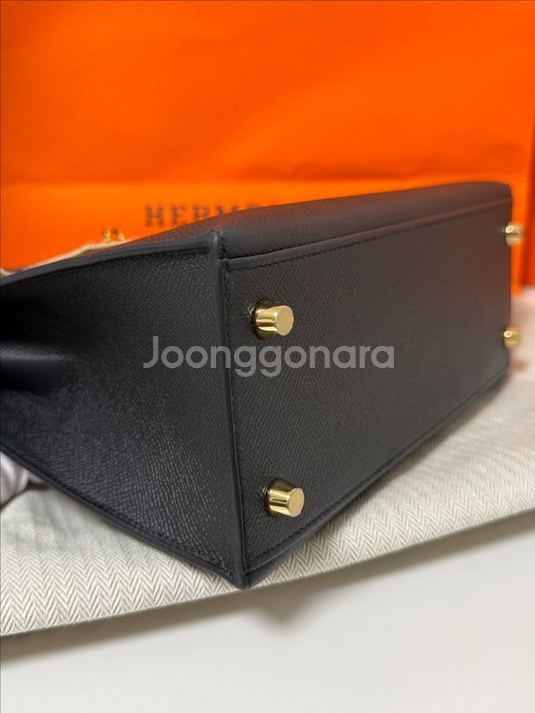 에르메스 켈리 25 백 셀리에 앱송 & 골드 하드웨어--2