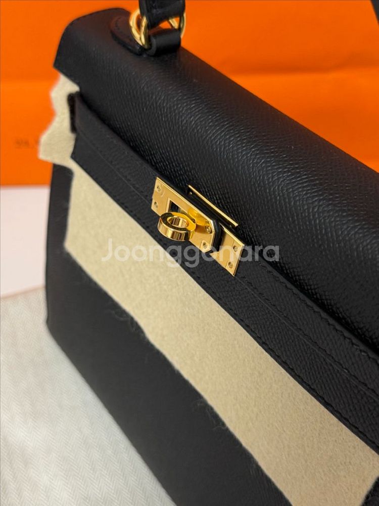 에르메스 켈리 25 백 셀리에 앱송 & 골드 하드웨어--4