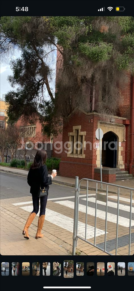 시에 피아 새들브라운 250사이즈 새상품 기장b--4