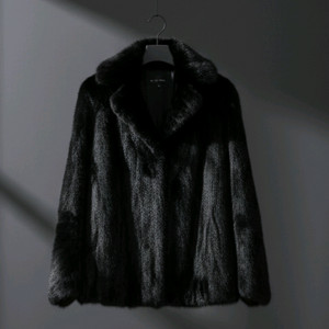 [M]<임소숙>블랙 모피 자켓