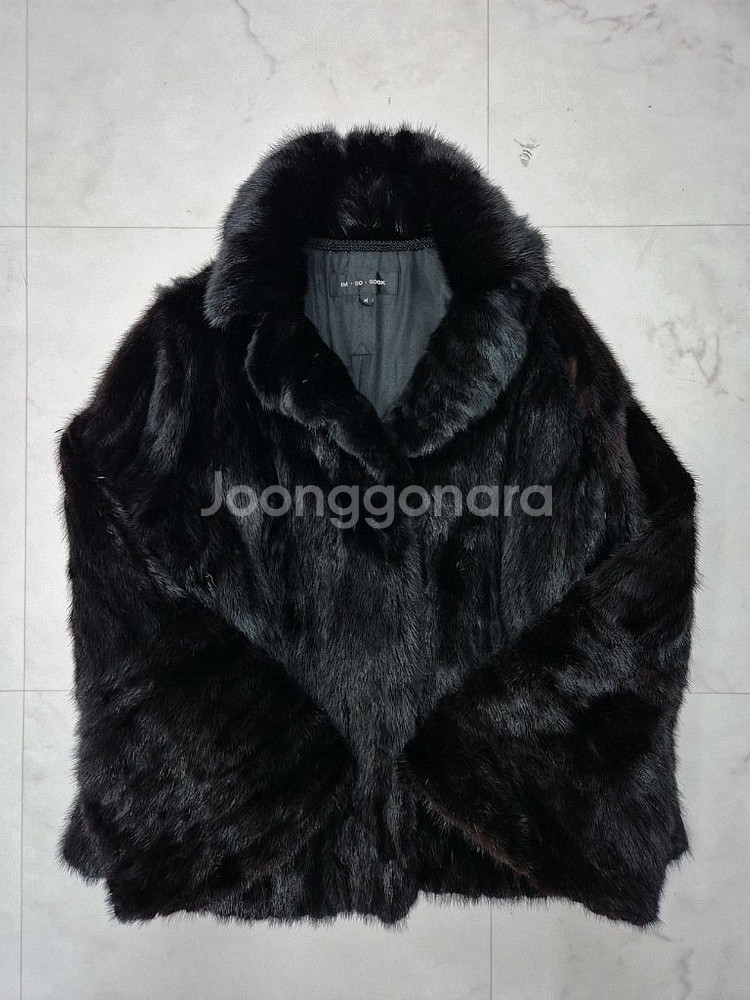 [M]<임소숙>블랙 모피 자켓--3