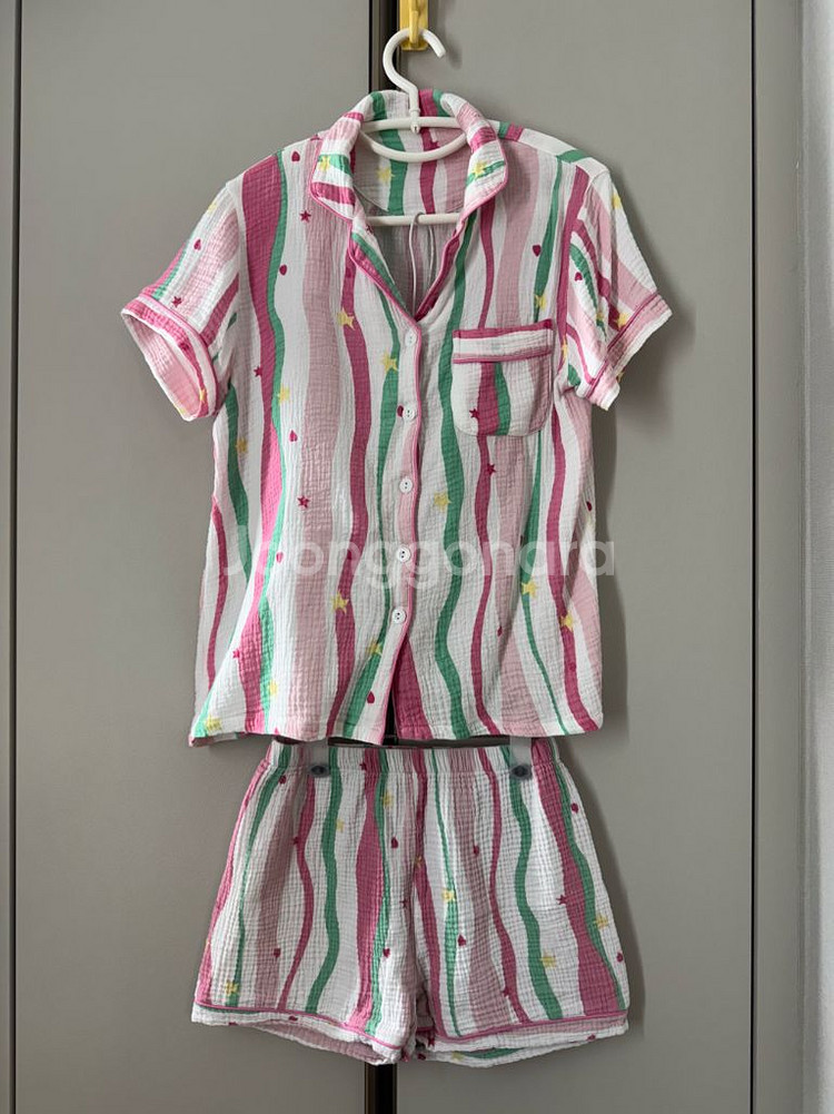 줄무늬 파자마 세트--0