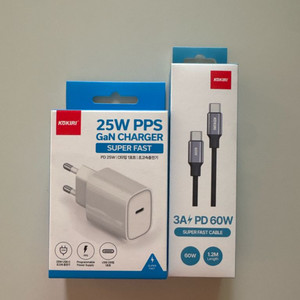 코끼리 25W PPS GaN 충전기+60W 케이블 새제