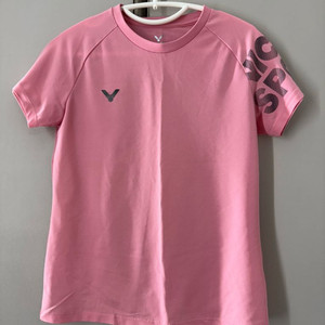 빅터 핑크 기능성 상의&검정 바지(배드민턴 운동복)