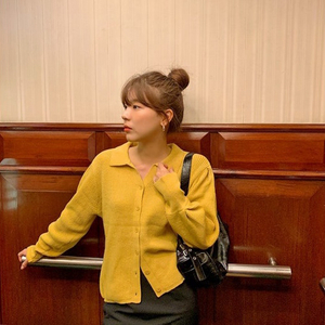 (미착용 새상품) 프롬비기닝, 울 니트 가디건