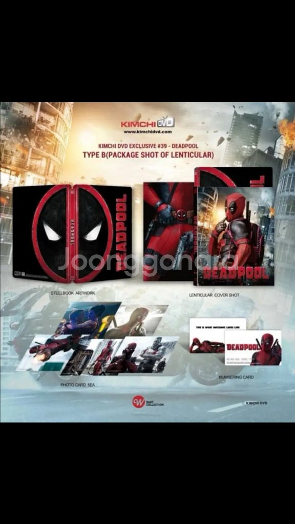 데드풀 dvd 블루레이 마블 cd 영화 포스터 피규어--4