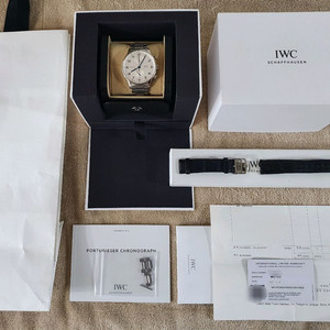 iwc 포르투기저 크로노그래프 블루핸즈 iw371605