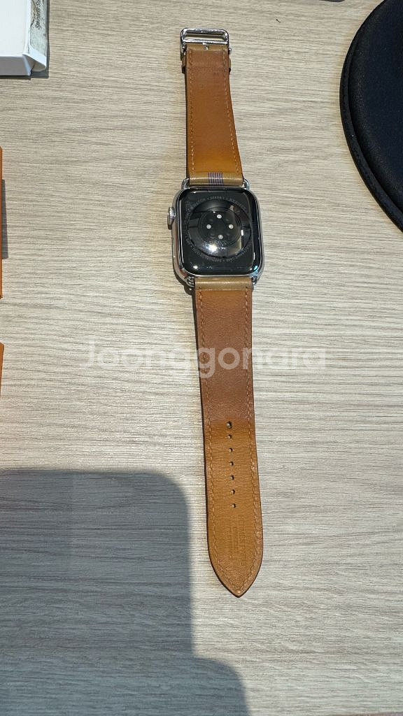 애플워치7 45mm 에르메스+정품 가죽밴드--9