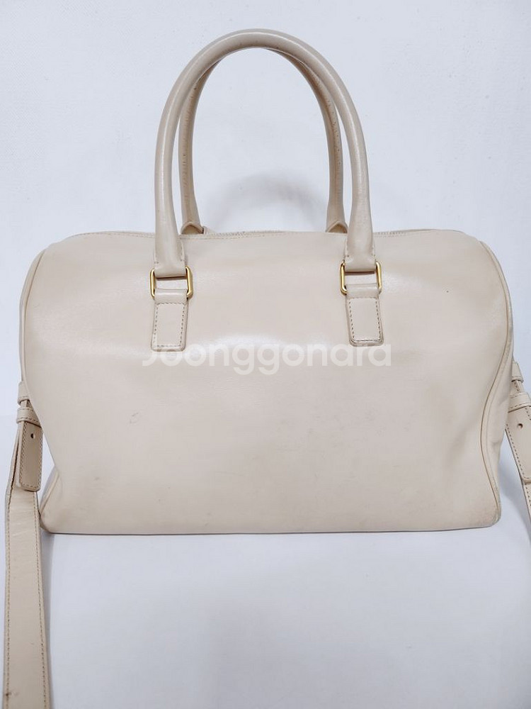 생로랑 크림 더플백 2way백 토트겸 숄더백 미디움--2