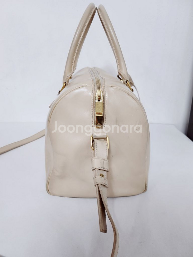 생로랑 크림 더플백 2way백 토트겸 숄더백 미디움--3