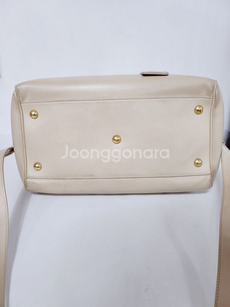 생로랑 크림 더플백 2way백 토트겸 숄더백 미디움--5