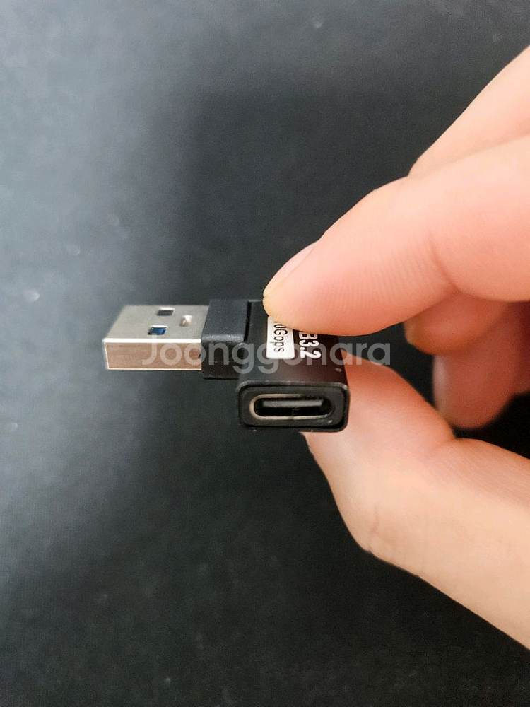 USB 3.2 to Type-C 90도 젠더 새제품--2