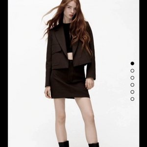 ZARA 자라 체크 크롭 블레이저 셋트 xs 마지막가격