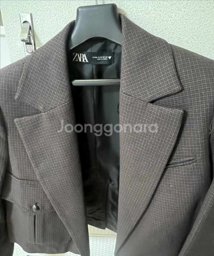 ZARA 자라 체크 크롭 블레이저 셋트 xs 마지막가격--6