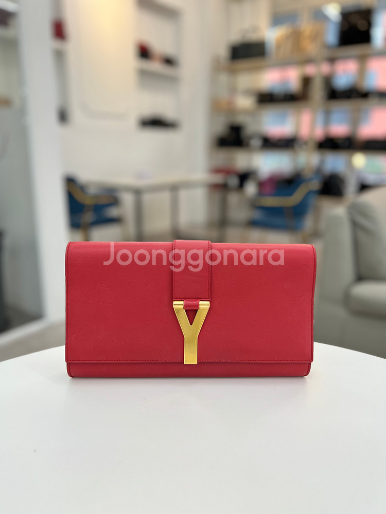 [중고명품 럭스올 울산점]생로랑 카바시크 Y라인 클러치--0