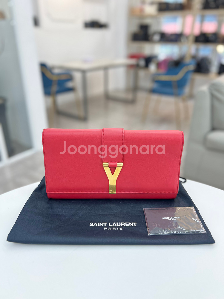 [중고명품 럭스올 울산점]생로랑 카바시크 Y라인 클러치--5