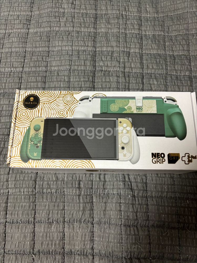 닌텐도 스위치 oled 젤다에디션+스컬앤코그립판매합니다--3