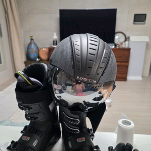 카스 고글일체형 헬멧