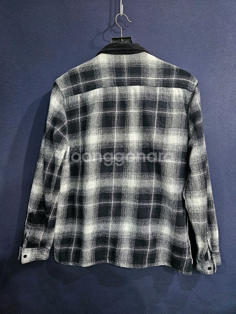 퀵실버 스트라이프 체크 남성 오버핏 95 자켓--1