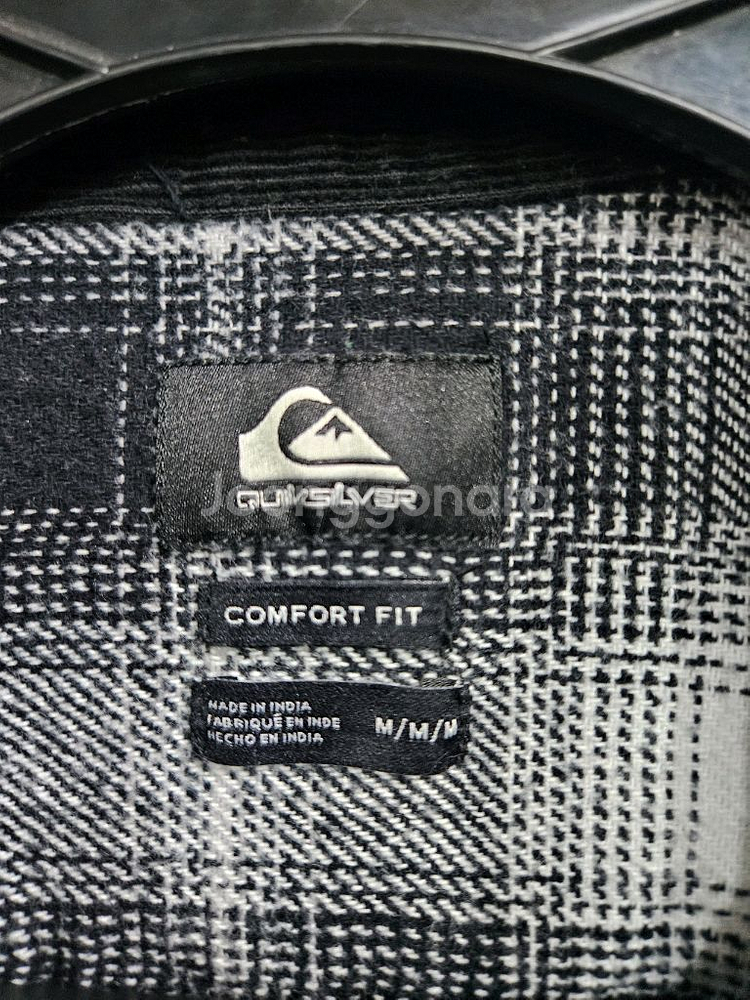 퀵실버 스트라이프 체크 남성 오버핏 95 자켓--2