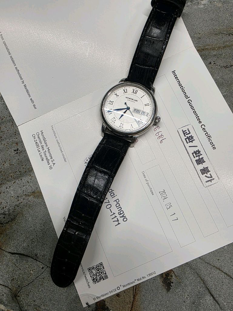 몽블랑 오토매틱 시계39mm 스타레거시 이미지