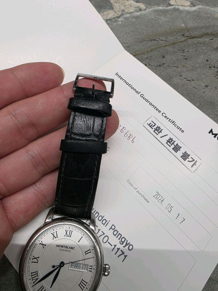 몽블랑 오토매틱 시계39mm 스타레거시 이미지