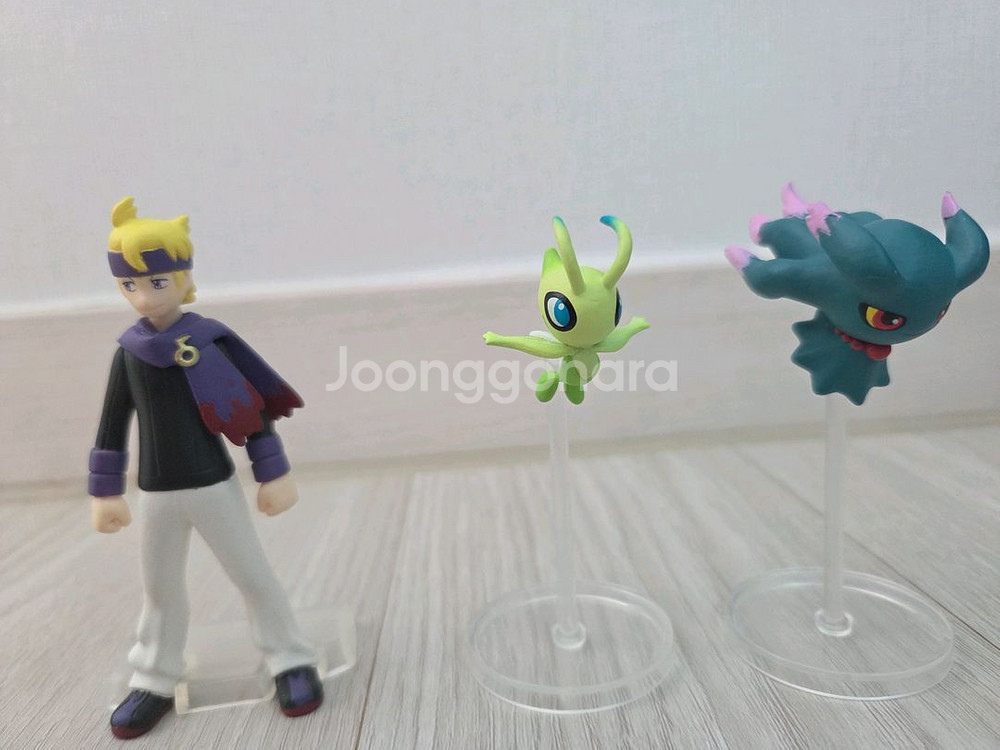 반다이 정품 포켓몬 스케일월드 유빈&세레비&무우마--0